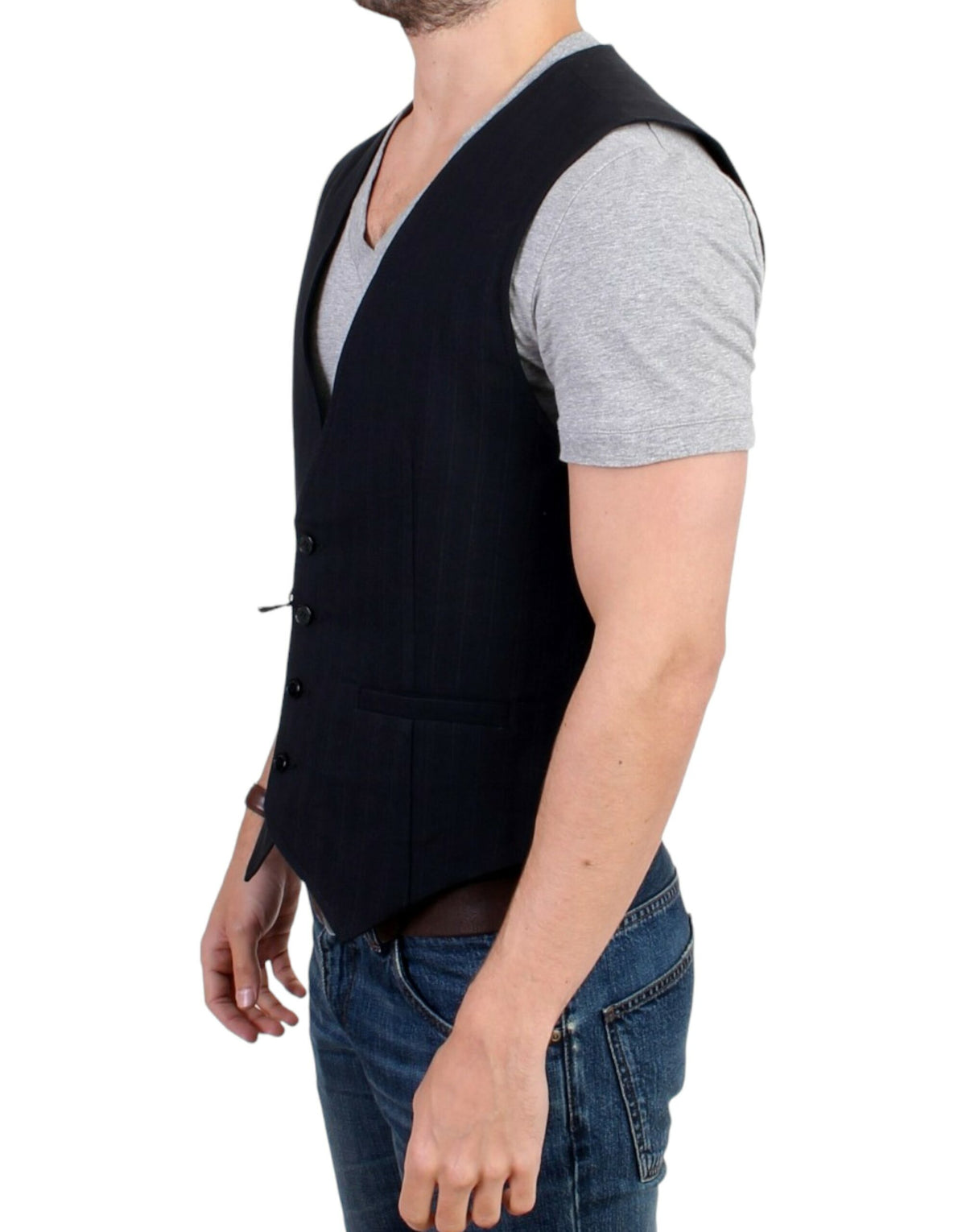 Pièce de créateur Costume National noire en coton (casual chic)