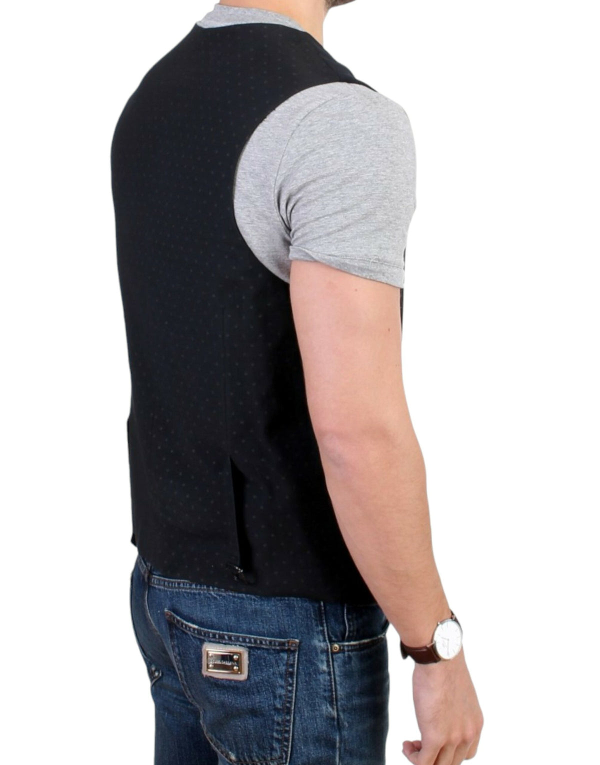 Pièce de créateur Costume National noire en mélange de laine (casual chic)