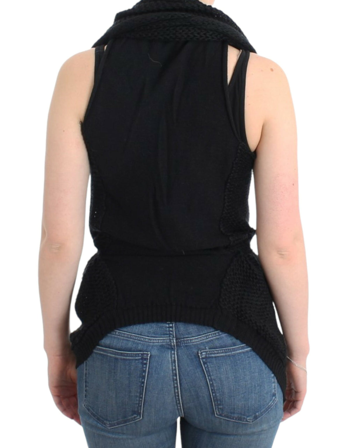 Gilet cardigan Costume National noir (sans manches)