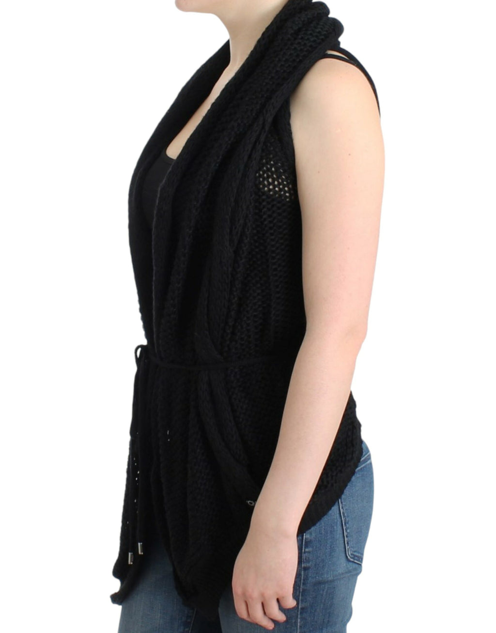 Gilet cardigan Costume National noir (sans manches)