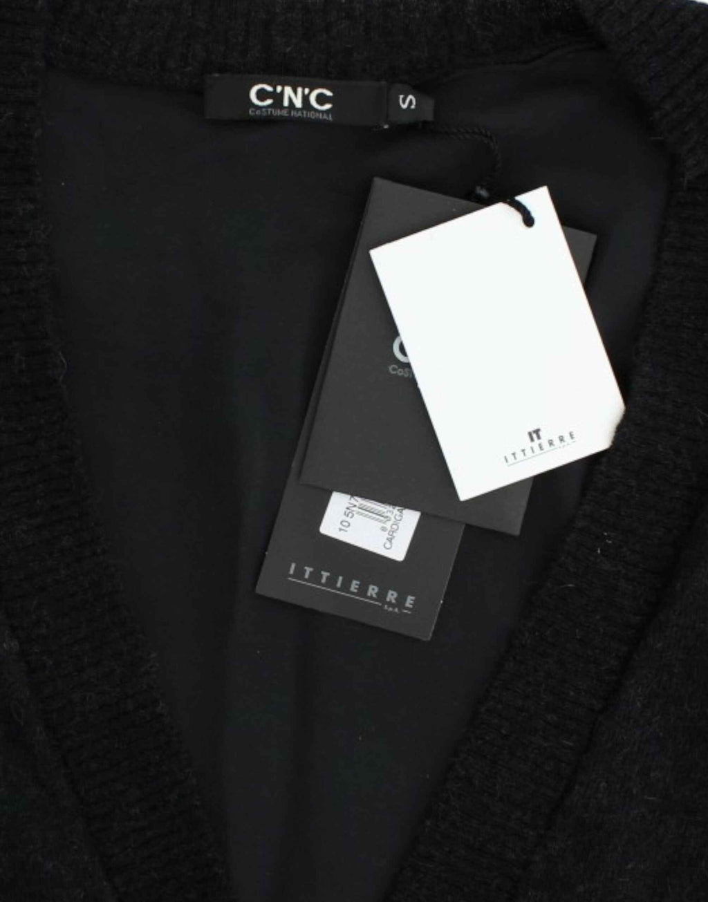 Costume National Gray wool alpaca cardigan