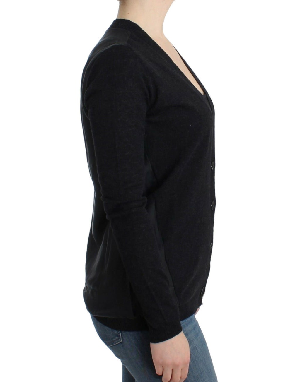 Gilet cardigan Costume National gris en laine
