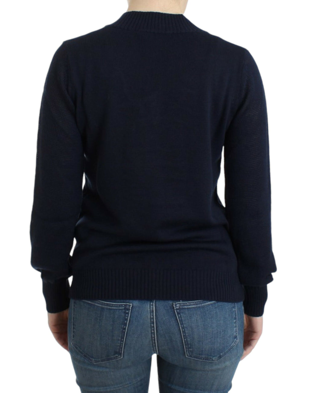 Pull en maille Costume National bleu en laine