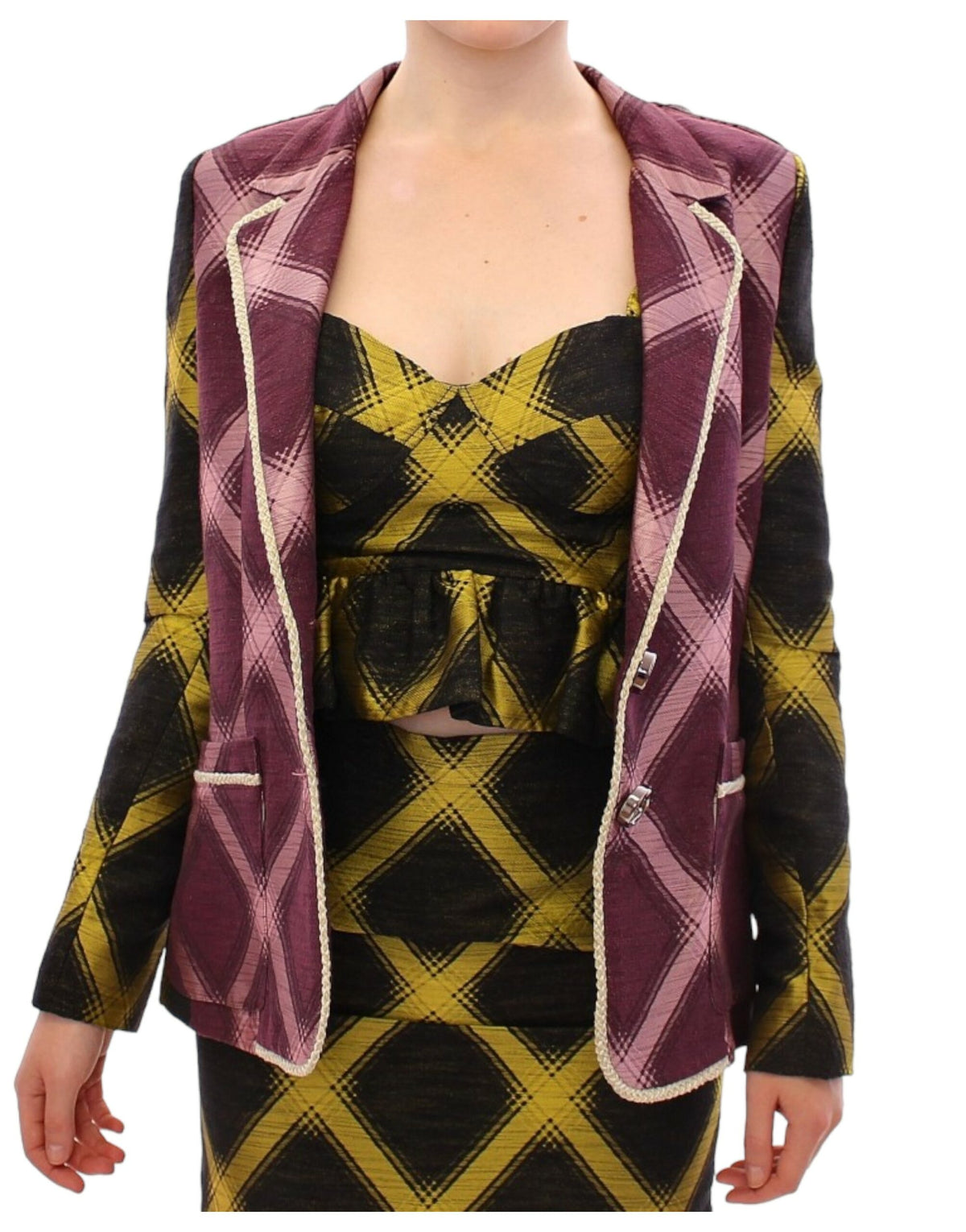Veste House of Holland violet (à carreaux)