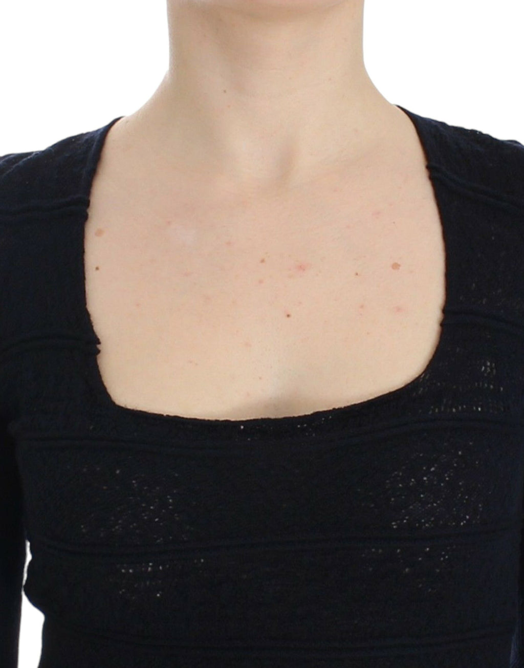 Pull en maille Ermanno Scervino bleu en laine (stretch)