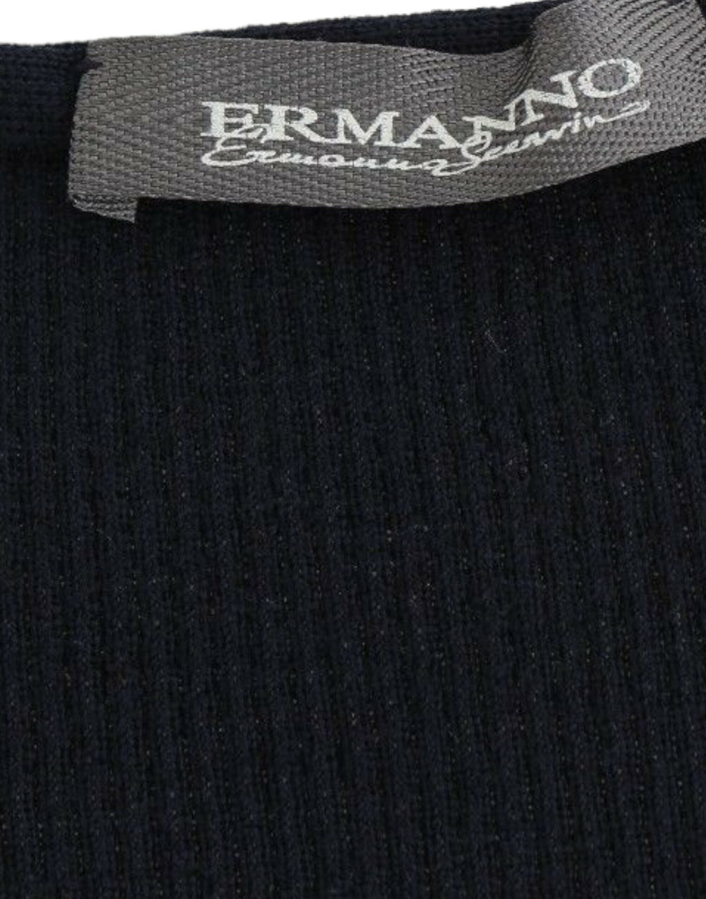 Pull en maille Ermanno Scervino bleu en laine (stretch)