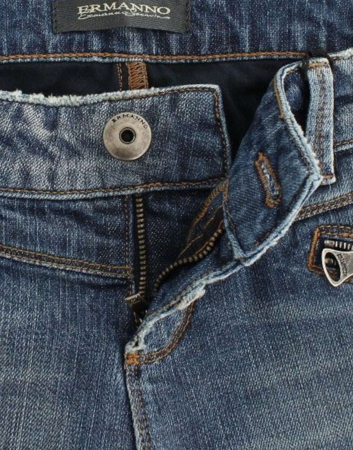 Jean Ermanno Scervino bleu en denim (droit, stretch)