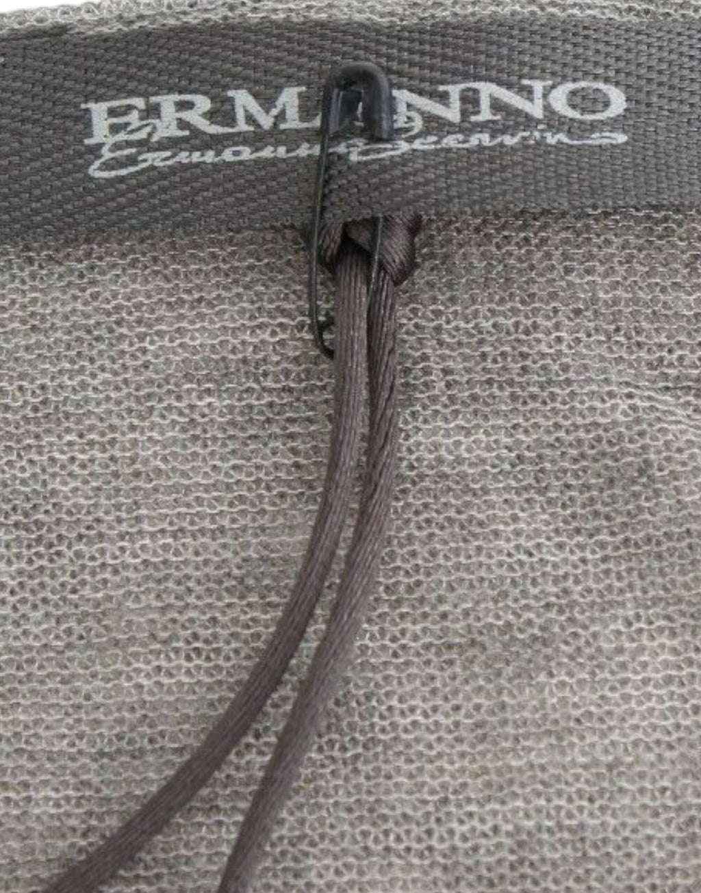 Pull en maille Ermanno Scervino gris en mélange de laine (manches longues, stretch)