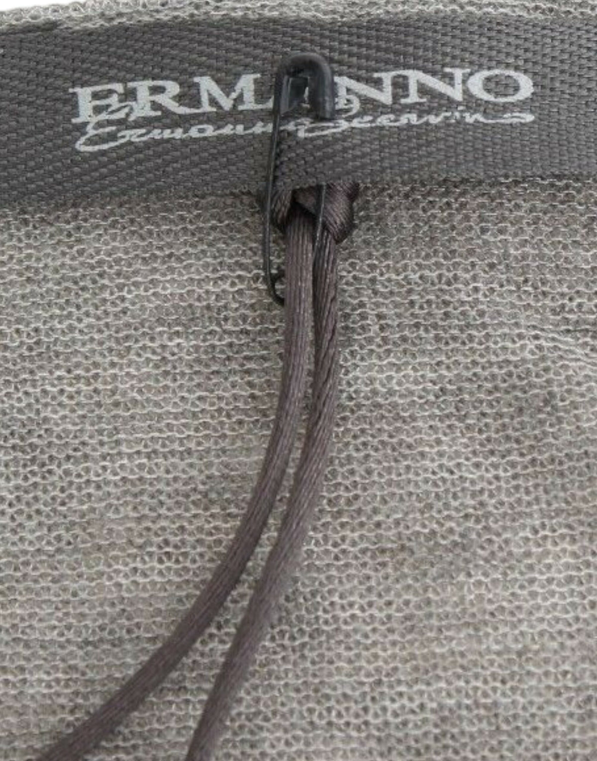 Pull en maille Ermanno Scervino gris en mélange de laine (manches longues, stretch)
