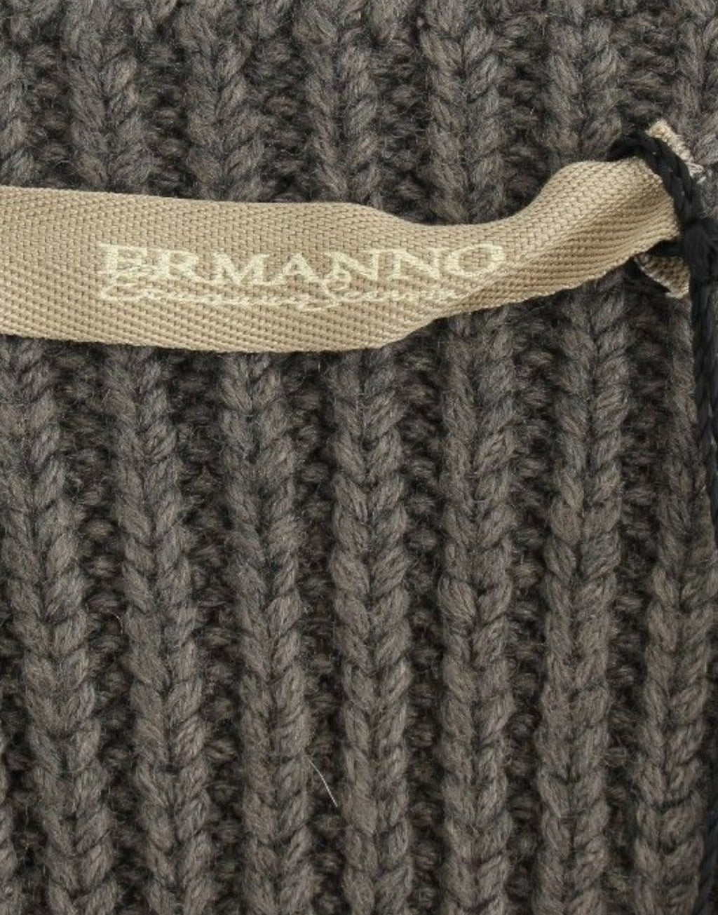 Pull en maille Ermanno Scervino gris en laine