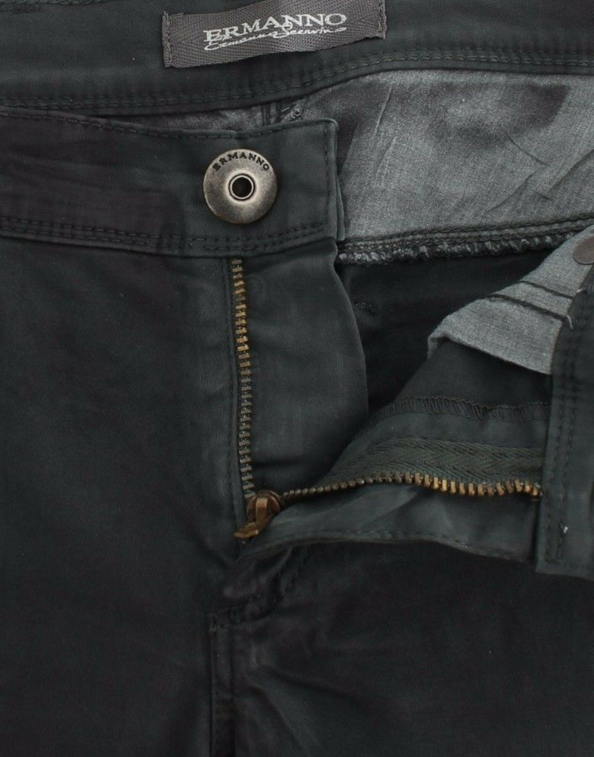 Jean Ermanno Scervino vert en denim (droit, stretch)