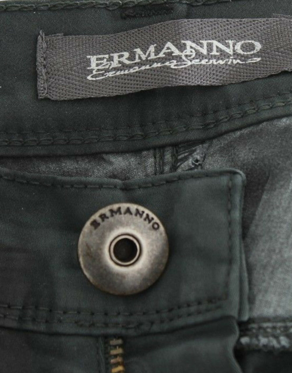 Jean Ermanno Scervino vert en denim (droit, stretch)