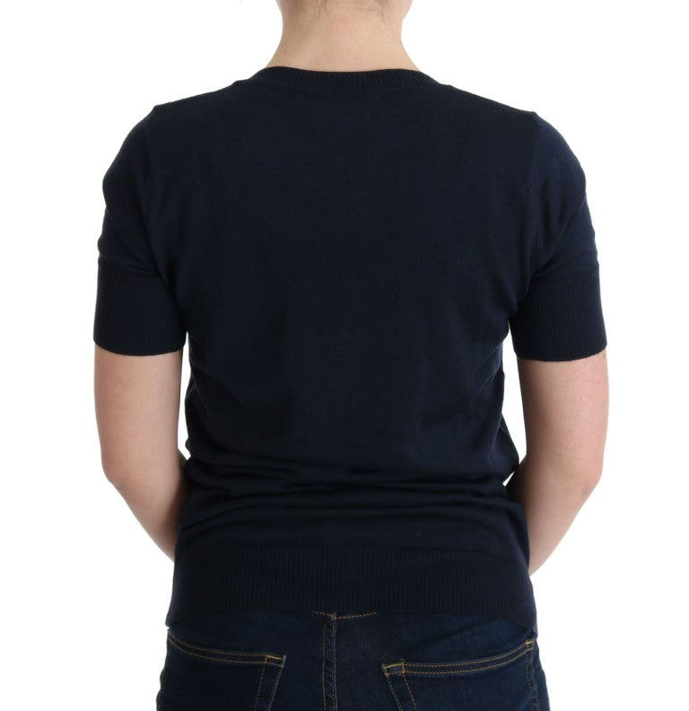 Chemisier MARGHI LO' bleu en laine