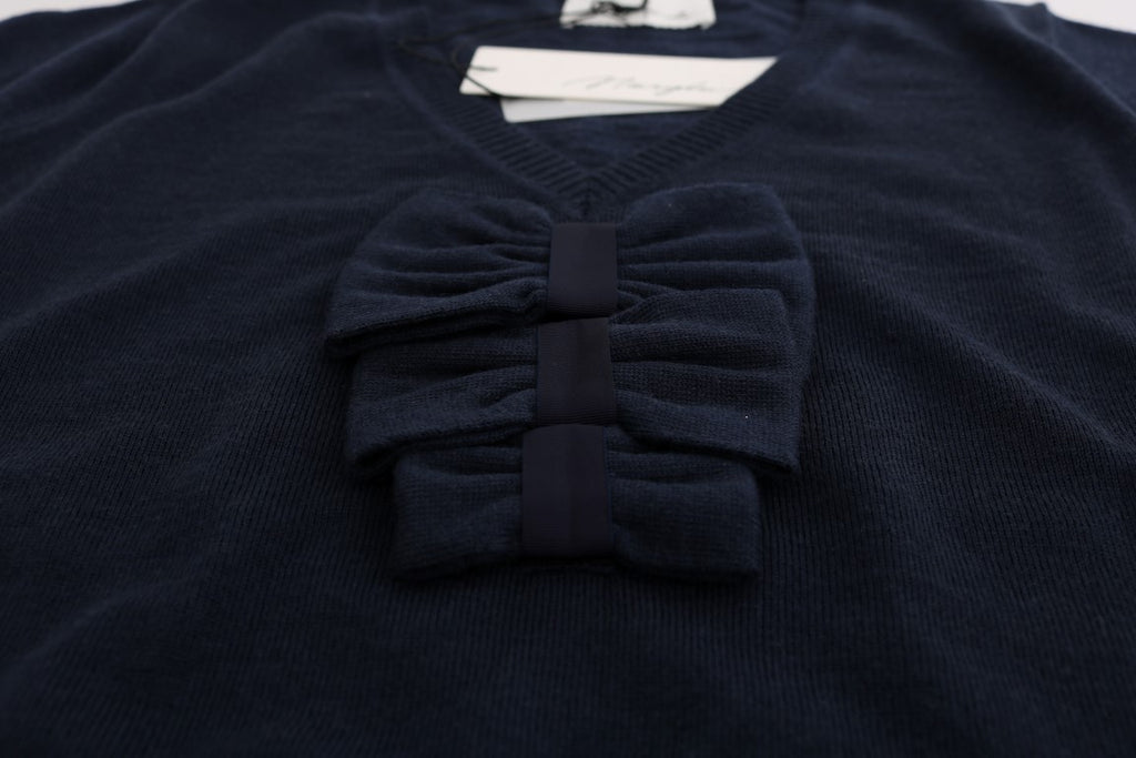 Chemisier MARGHI LO' bleu en laine