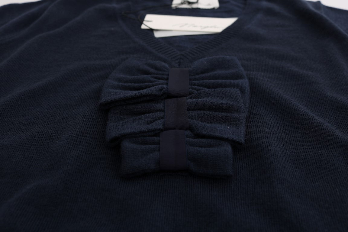 Chemisier MARGHI LO' bleu en laine