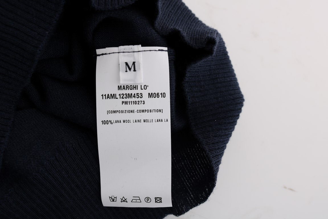 Chemisier MARGHI LO' bleu en laine