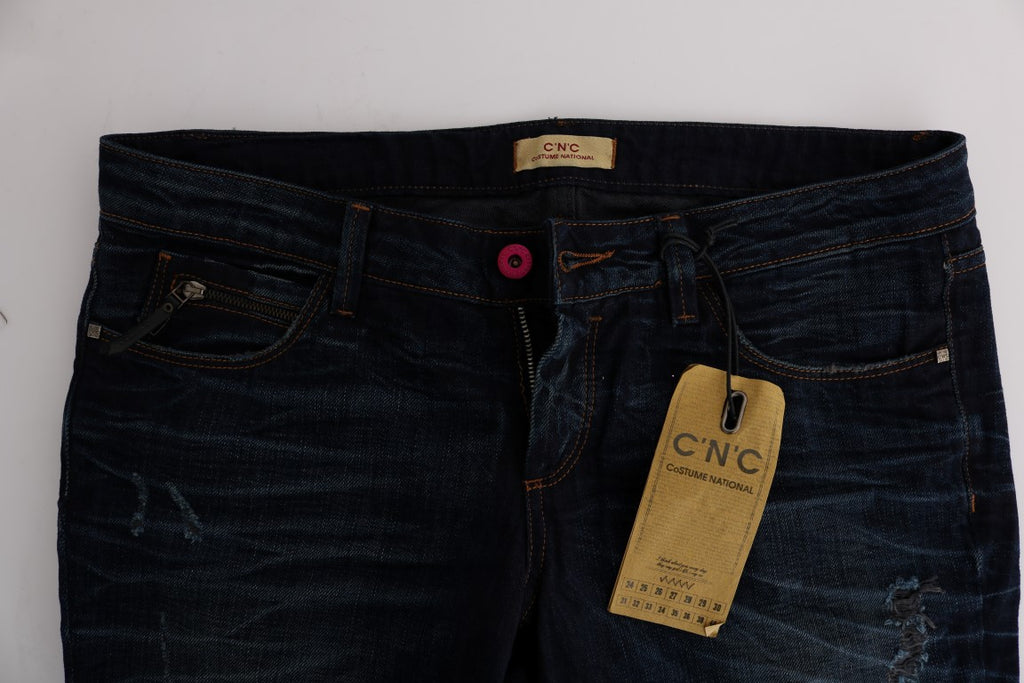 Jean Costume National bleu en coton