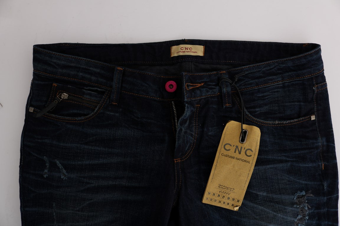 Jean Costume National bleu en coton