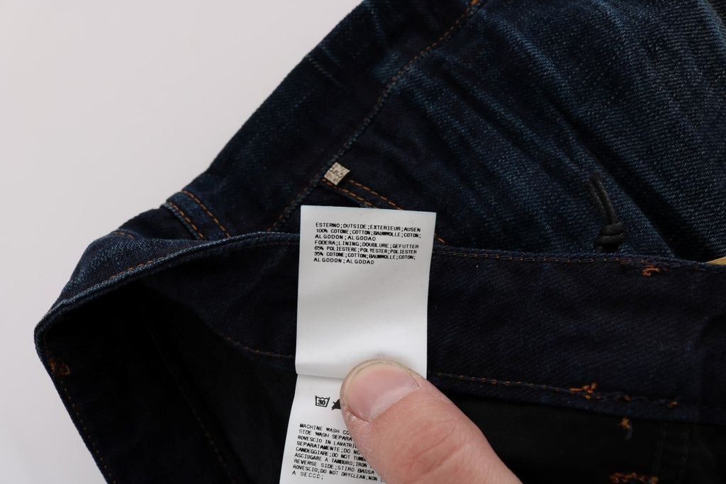 Jean Costume National bleu en coton