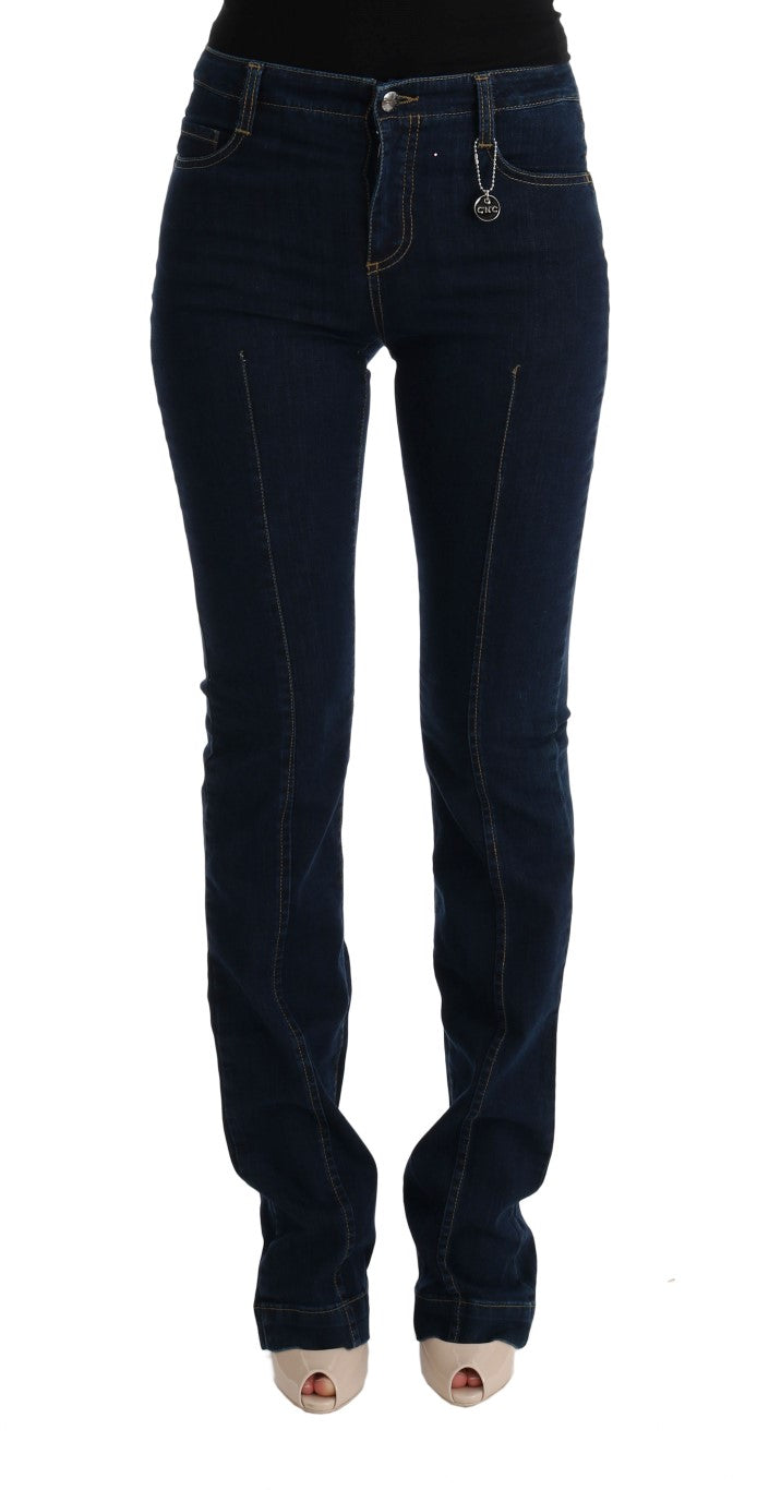 Jean Costume National bleu en coton (évasé)