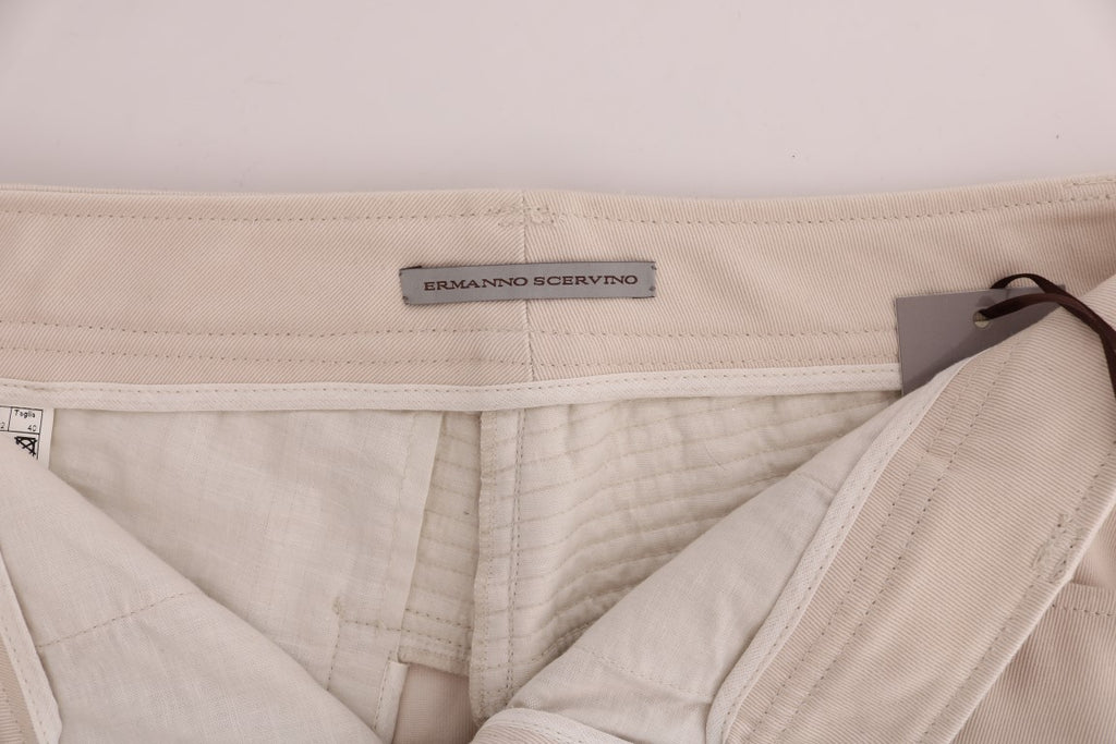 Jean Ermanno Scervino blanc (coupe ajustée, casual chic)