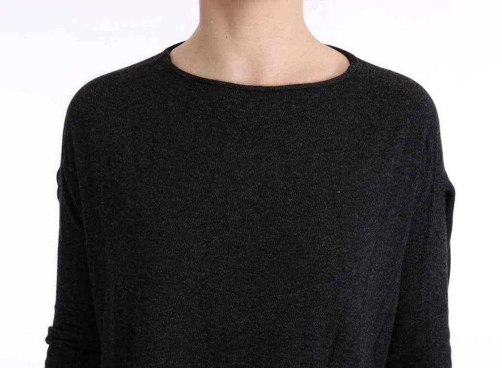 Costume National Gray Viscose Knitted Sweater