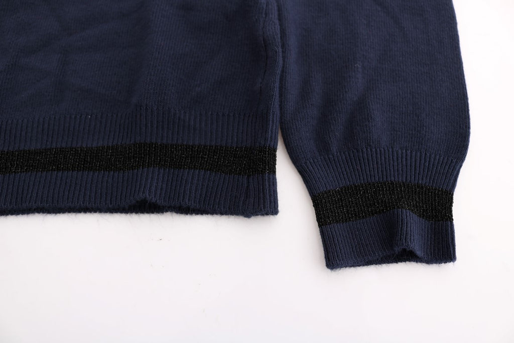 Pull en maille Costume National bleu en viscose