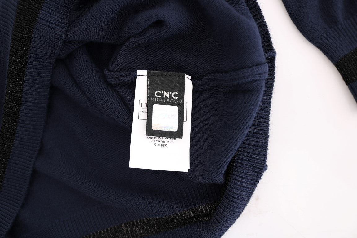Pull en maille Costume National bleu en viscose