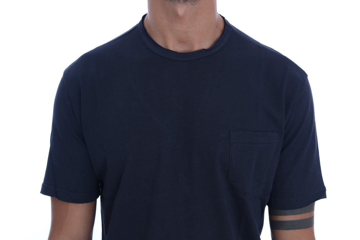 Chemise Daniele Alessandrini bleue en coton