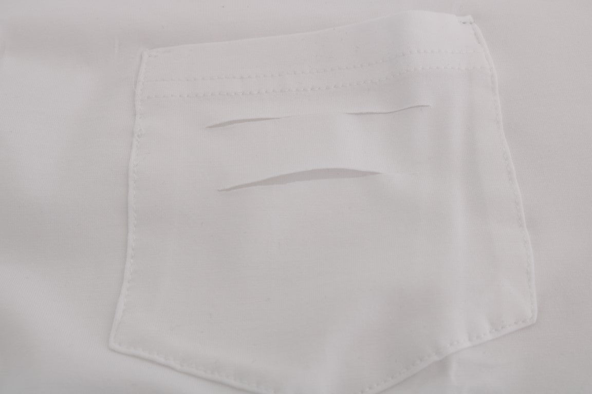 Chemise Daniele Alessandrini blanche en coton