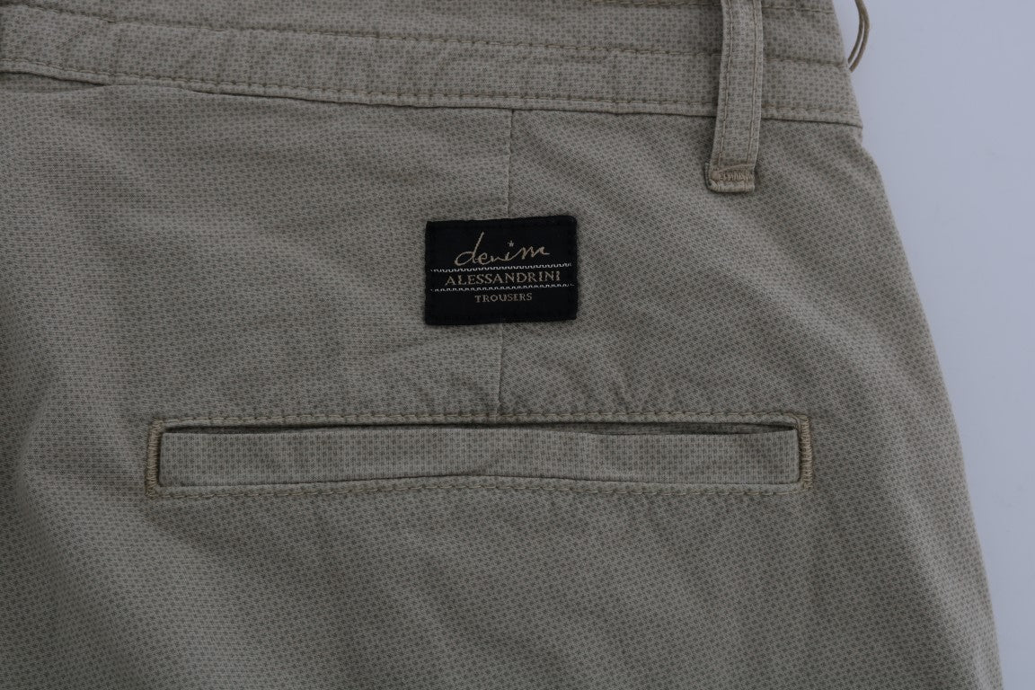 Pièce de créateur Daniele Alessandrini beige en coton (coupe ajustée, stretch)