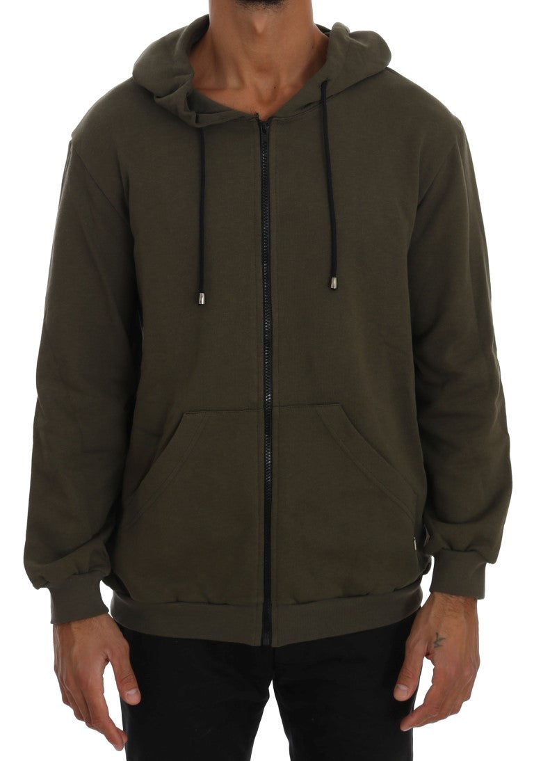 Pull en maille Daniele Alessandrini vert en coton
