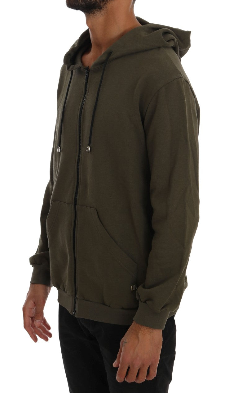 Pull en maille Daniele Alessandrini vert en coton