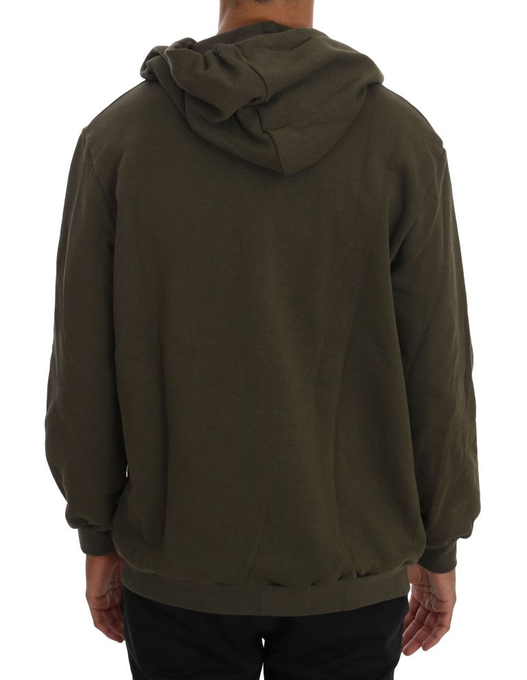 Pull en maille Daniele Alessandrini vert en coton