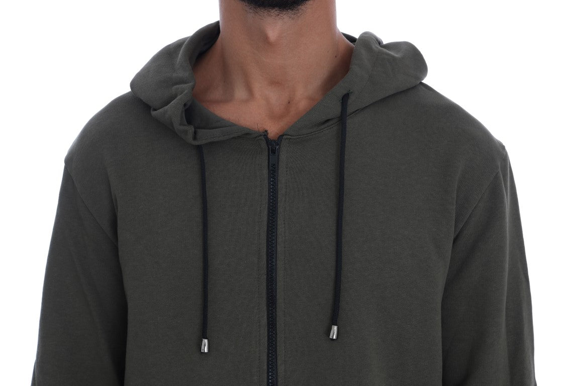 Pull en maille Daniele Alessandrini vert en coton