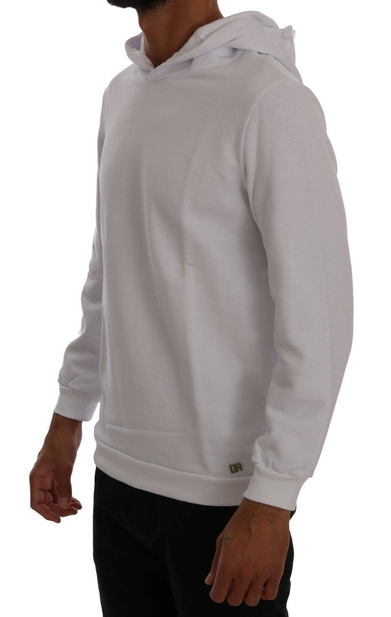 Pull en maille Daniele Alessandrini blanc en coton