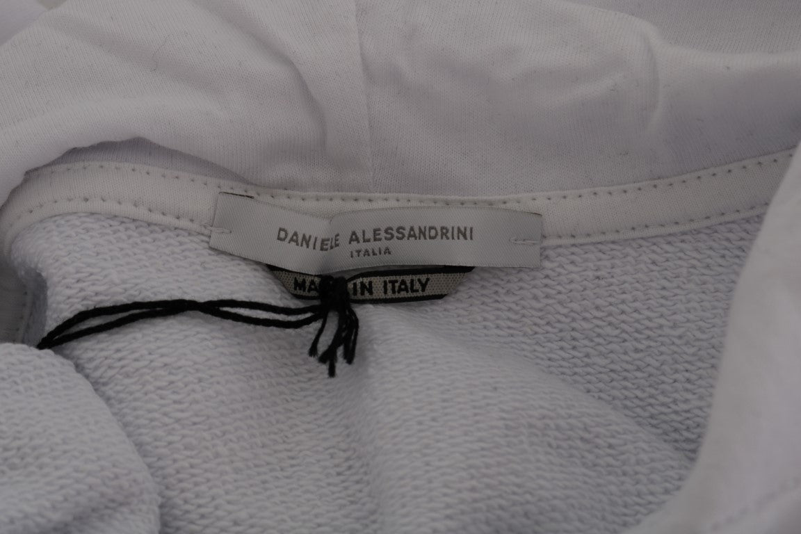 Pull en maille Daniele Alessandrini blanc en coton