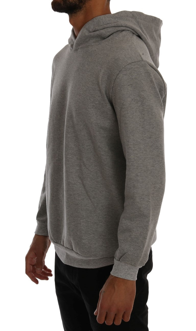 Pull en maille Daniele Alessandrini gris en coton