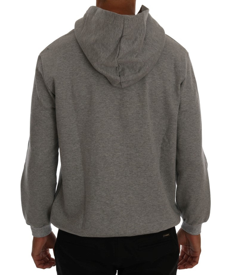 Pull en maille Daniele Alessandrini gris en coton