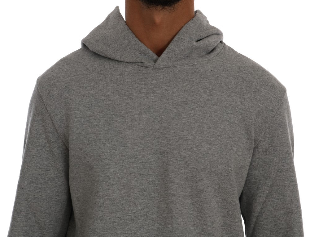 Pull en maille Daniele Alessandrini gris en coton