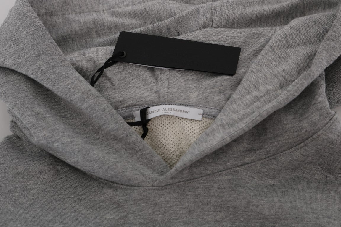 Pull en maille Daniele Alessandrini gris en coton