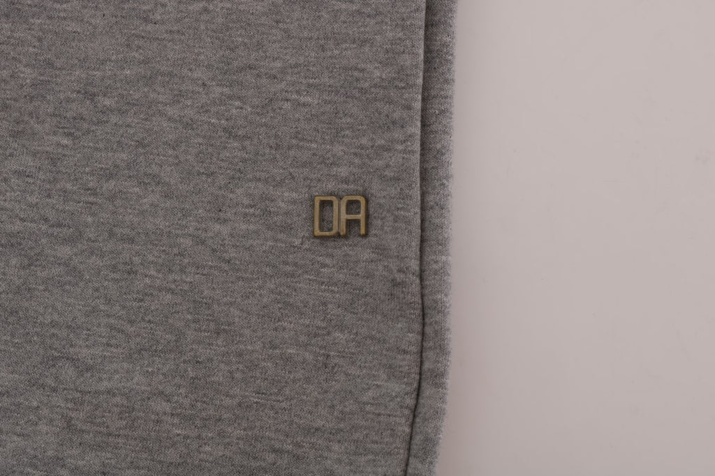 Pull en maille Daniele Alessandrini gris en coton