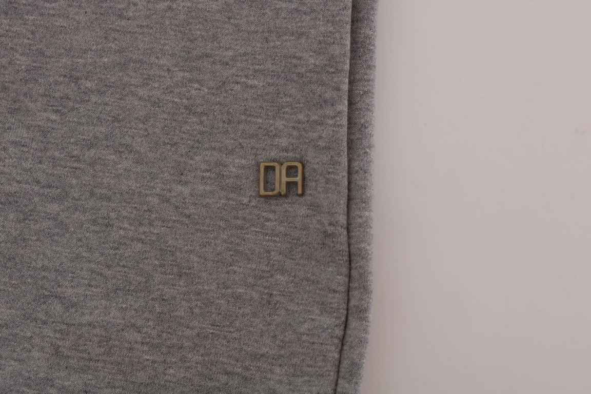 Pull en maille Daniele Alessandrini gris en coton