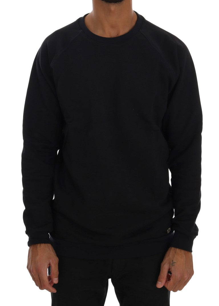 Pull en maille Daniele Alessandrini bleu en coton