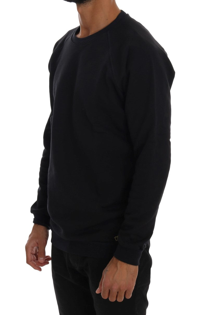 Pull en maille Daniele Alessandrini bleu en coton