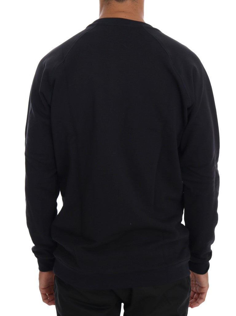 Pull en maille Daniele Alessandrini bleu en coton