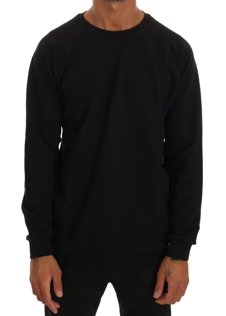 Pull en maille Daniele Alessandrini noir en coton