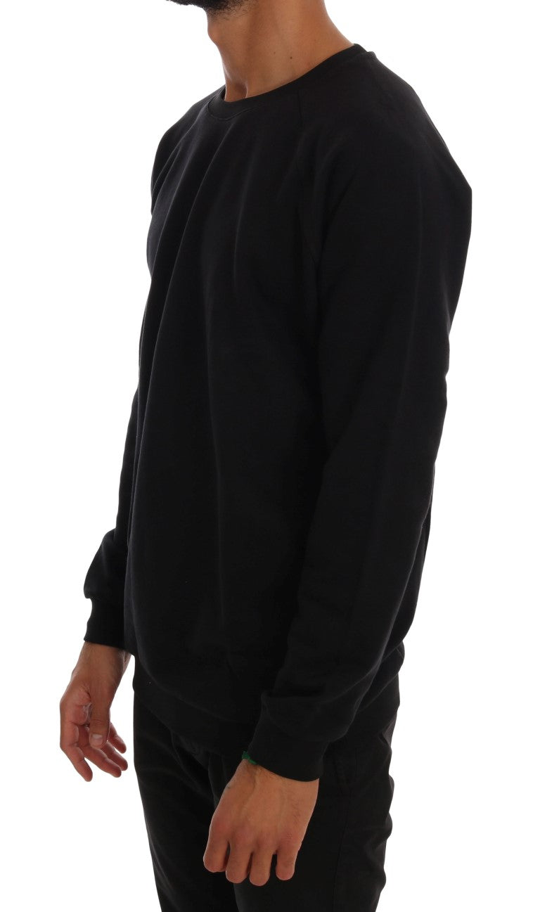 Pull en maille Daniele Alessandrini noir en coton
