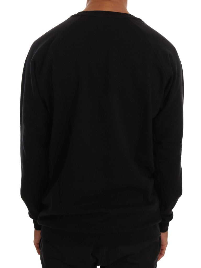 Pull en maille Daniele Alessandrini noir en coton