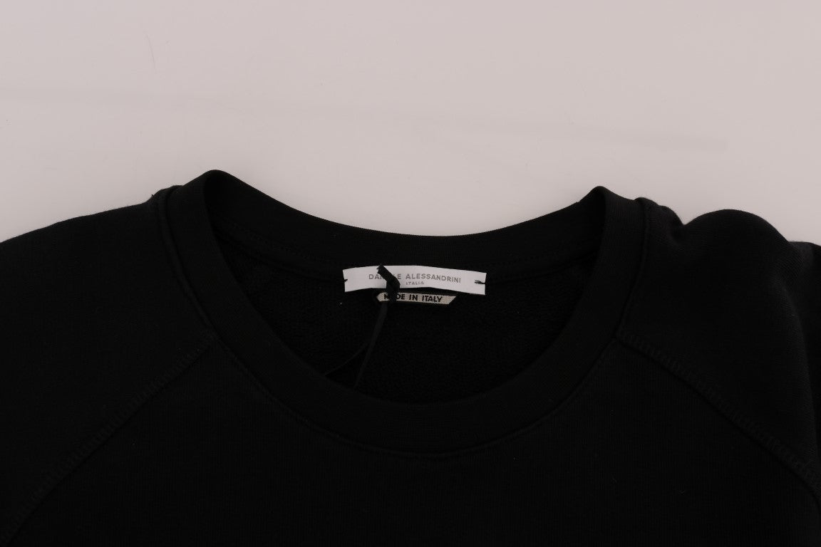 Pull en maille Daniele Alessandrini noir en coton